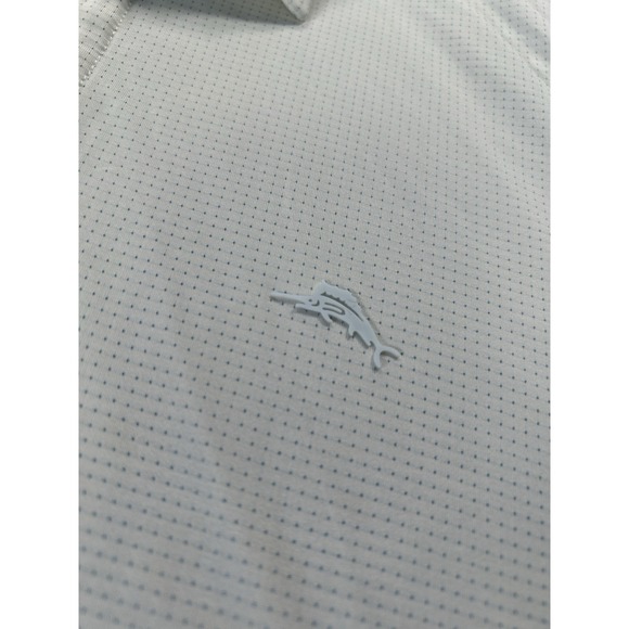 Tommy Bahama Polo Shirt Mens Large White Island Zone Beach  Shirt  Polyester - Picture 2 of 8